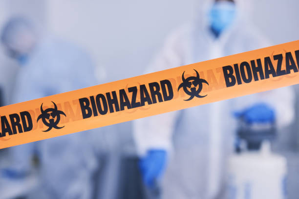 Professional Biohazard Cleanup technician working in Maysville, AR